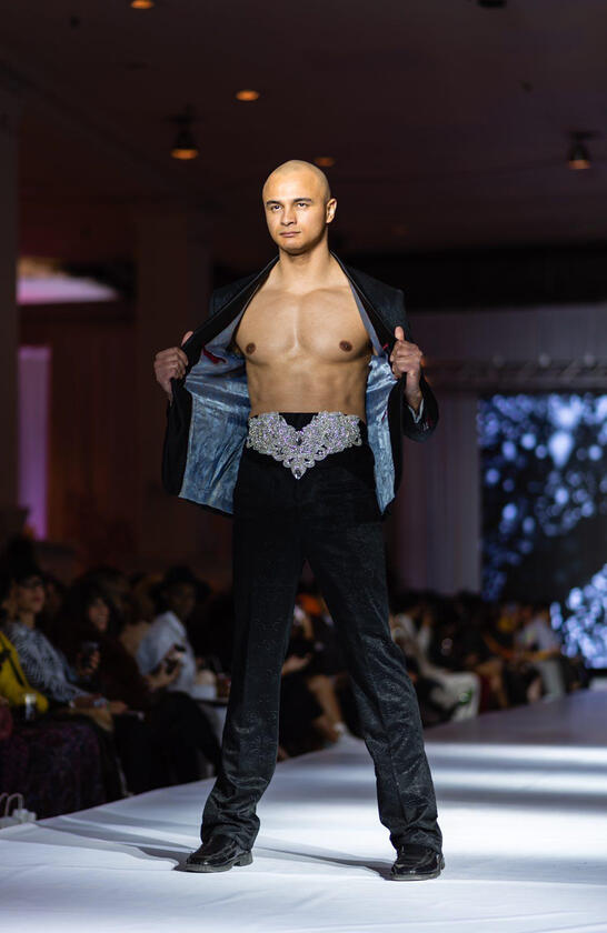 Joe Walker runway fashion modeling portfolio